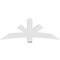 Ekena Millwork Alberta Architectural Grade PVC Gable Bracket, 72"W x 27"H x 6"D x 6"F, 9/12 Pitch GBP072X27X0606ALB00 - alternate 3